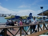 am Pier der Maldivian Air Taxi